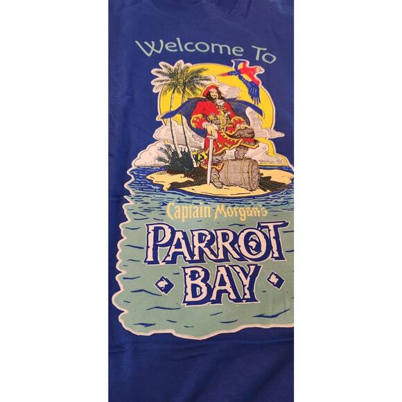 Vintage Captain Morgan’s Parrot Bay 2-Sided Graphic Men’s T-Shirt~SZ.XL - Picture 2 of 11